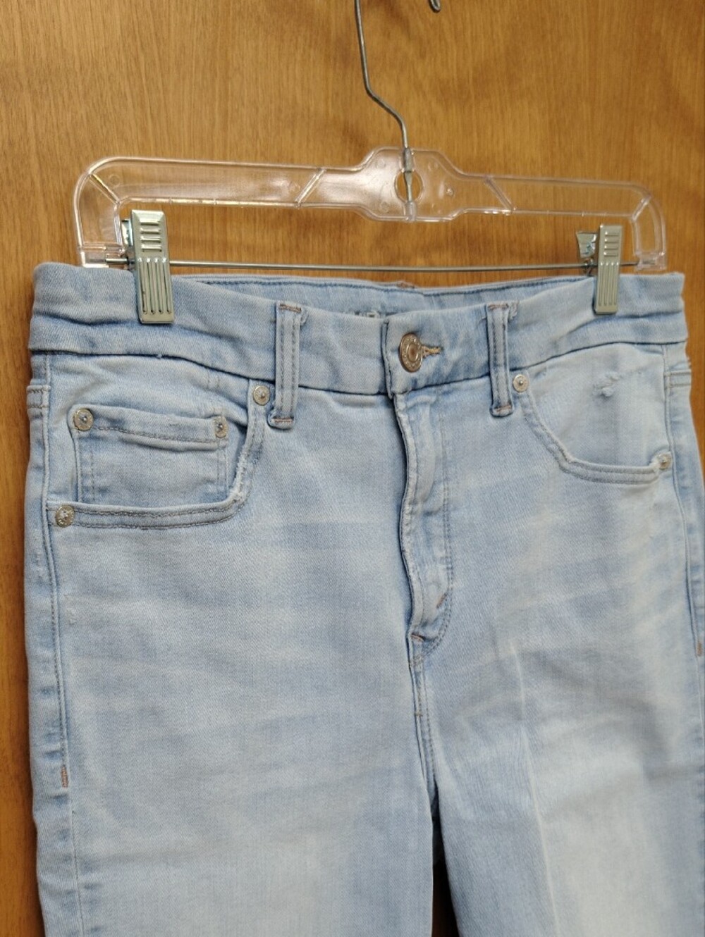 American Eagle Outfitters Light Blue Hi Rise Jegging - Picture 3 of 15